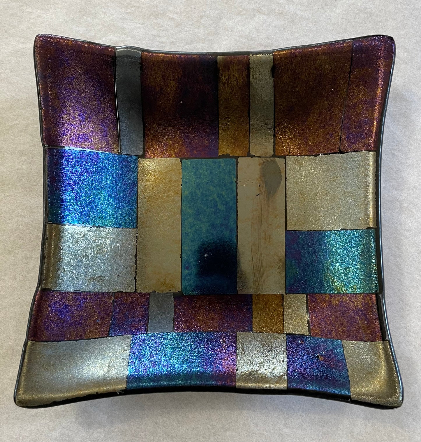Rainbow Iridescent Dish
