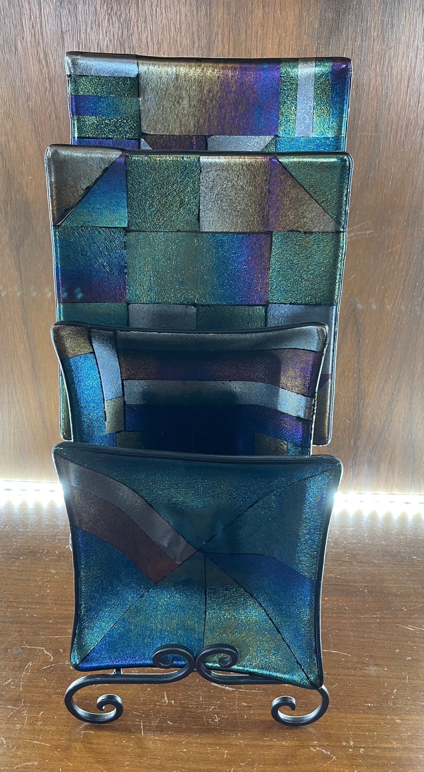 Rainbow Iridescent Plate