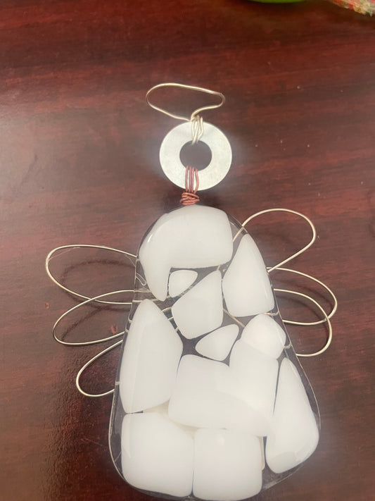 Wired wing Angel Ornament