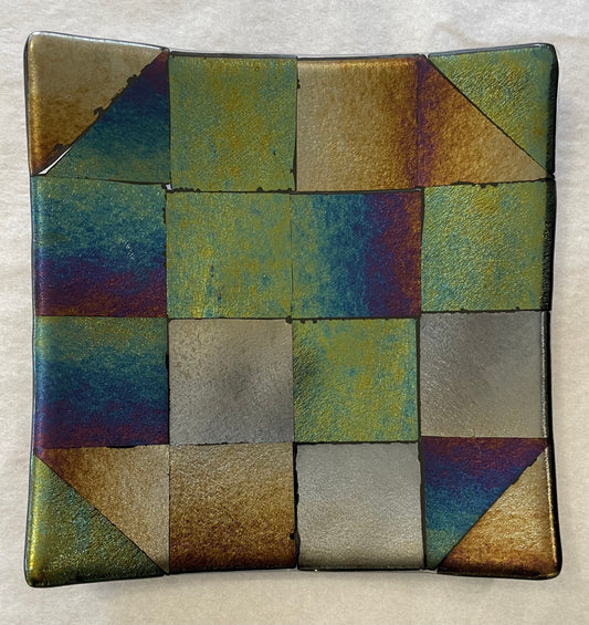 Rainbow Iridescent Plate