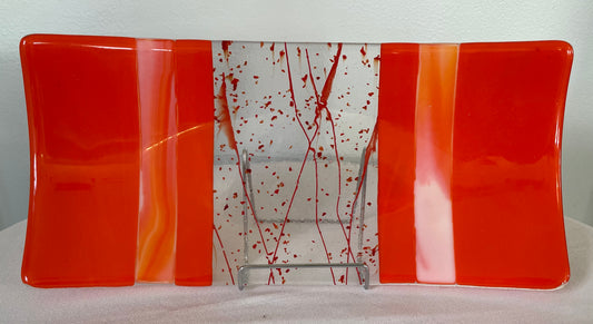 Abstract Orange Platter